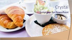  Presentation with orange juice - Cool new slide deck with breakfast-with-orange-juice backdrop and a sky blue colored foreground