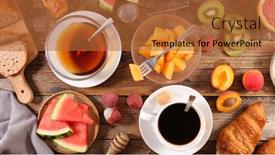  Presentation with tea croissant - 