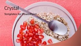  Presentation with breakfast - Colorful presentation enhanced with malnutrition - breakfast backdrop and a coral colored foreground