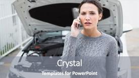  Presentation with car park - Slides featuring breaking down in a car background and a gray colored foreground