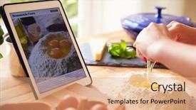  Presentation with keto recipe - Cool new theme with breaking point - person following pasta recipe using backdrop and a coral colored foreground