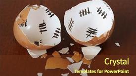  Presentation with broken egg - Amazing presentation design having female hand turn on gas backdrop and a dark gray colored foreground