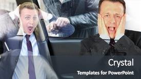  Presentation with drivers - Slide deck consisting of breaks into car and reaction background and a tawny brown colored foreground