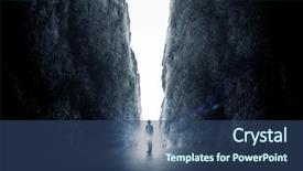  Presentation with gap - Colorful theme enhanced with breakthrough - silhouette of businessman standing backdrop and a ocean colored foreground