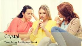  Presentation with teenage love - Slide set enhanced with love breakups - friendship and people concept background and a blonde colored foreground