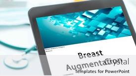  Presentation with medical procedure - Slide set consisting of breast-augmentation-medical-procedures background and a light gray colored foreground