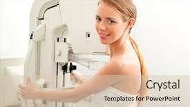  Presentation with breast cancer - Theme enhanced with breast cancer - young woman having taking background and a lemonade colored foreground