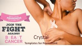  Presentation with breast cancer awareness - Amazing PPT layouts having breast cancer awareness message backdrop and a lemonade colored foreground