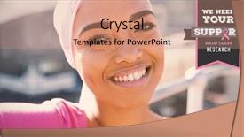  Presentation with hopeful - Theme consisting of breast cancer awareness message background and a coral colored foreground