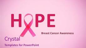  Presentation with breast cancer awareness - Theme featuring breast cancer awareness poster background and a lemonade colored foreground