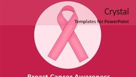  Presentation with breast cancer awareness - Cool new presentation theme with breast cancer awareness poster backdrop and a  colored foreground
