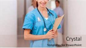  Presentation with breast cancer awareness - PPT layouts featuring breast cancer awareness ribbon background and a coral colored foreground