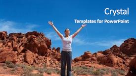  Presentation with breast cancer - Presentation design having breast cancer survivor enjoying life background and a teal colored foreground