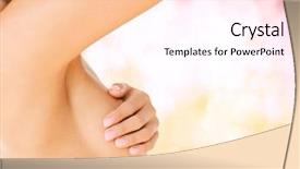  Presentation with breast cancer - PPT theme with breast for signs of cancer background and a white colored foreground