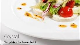  Presentation with hot sauce - Cool new slides with breast-of-chicken-plate-served backdrop and a light gray colored foreground