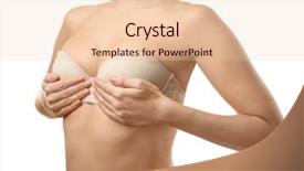  Presentation with white - Theme enhanced with busted - young woman in beige bra background and a lemonade colored foreground