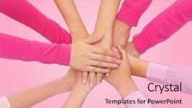  Presentation with healthcare - Amazing slides having breat cancer - healthcare people gesture and medicine backdrop and a  colored foreground