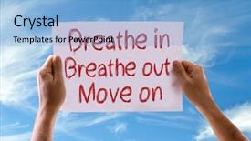  Presentation with sky - Slide deck with breathing - breathe in breathe out move background and a light blue colored foreground