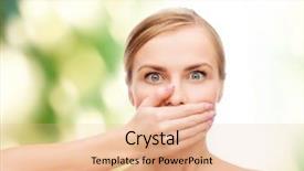  Presentation with breathing - Cool new slide set with breathing - health and beauty concept backdrop and a lemonade colored foreground