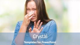  Presentation with beautiful midnight sun over - Beautiful slide deck featuring breathing - young caucasian beautiful woman backdrop and a teal colored foreground