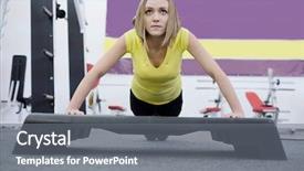  Presentation with working - Colorful presentation theme enhanced with breathing aparatis - girl is working backdrop and a gray colored foreground