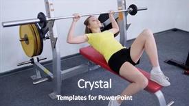  Presentation with group of three young girl - Audience pleasing presentation theme consisting of breathing aparatis - young girl deals backdrop and a dark gray colored foreground