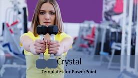  Presentation with breathing - Presentation enhanced with breathing aparatis - young girl is engaged background and a  colored foreground