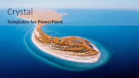  Presentation with earth eye - Slide set with breathtaking-bird-s-eye-view background and a  colored foreground