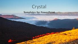  Presentation with foggy - PPT theme with breathtaking morning moment in alpine foggy valley location place of carpathian mountains ukraine europe photo of nature perfect natural wallpaper background explore the beauty of earth background and a light blue colored foreground