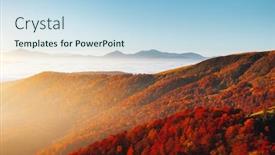  Presentation with foggy - Slide deck having breathtaking morning moment in alpine foggy valley location place of carpathian mountains ukraine europe drone photography photo of nature wallpaper background discover the beauty of earth background and a light blue colored foreground