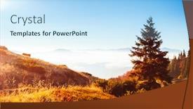  Presentation with foggy - Amazing slide deck having breathtaking morning moment in alpine foggy valley location place of carpathian mountains ukraine europe photo of nature perfect natural wallpaper background explore the beauty of earth backdrop and a sky blue colored foreground