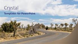  Presentation with joshua tree national park - Slide set consisting of breathtaking-photo-of-joshua-tree background and a light blue colored foreground