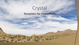  Presentation with joshua tree national park - PPT theme enhanced with breathtaking-photo-of-joshua-tree background and a light blue colored foreground