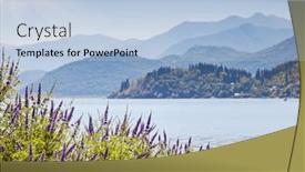  Presentation with earth day - Theme with breathtaking-summer-scene background and a light blue colored foreground