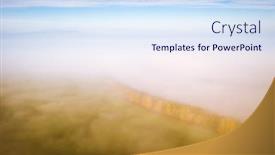  Presentation with river valley - Colorful theme enhanced with breathtaking-top-view backdrop and a sky blue colored foreground