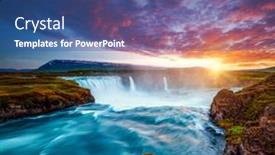  Presentation with world - Colorful slide set enhanced with breathtaking-view-of-the-grand backdrop and a ocean colored foreground