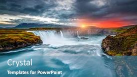  Presentation with river valley - Amazing theme having breathtaking-view-of-the-grand backdrop and a teal colored foreground