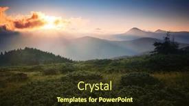  Presentation with illuminated - PPT theme consisting of breathtaking-view-of-the-mountain background and a tawny brown colored foreground