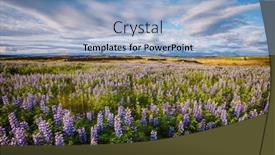  Presentation with earth day - Presentation theme enhanced with breathtaking-view-of-the-valley background and a light blue colored foreground