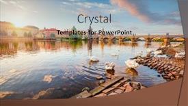  Presentation with republic day - PPT theme consisting of breathtaking-view-on-charles-bridge background and a light blue colored foreground