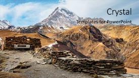  Presentation with recreation - Audience pleasing slides consisting of breathtaking view on the mountain backdrop and a  colored foreground