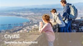  Presentation with cape town - Slides with breathtaking views of cape town background and a coral colored foreground