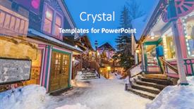  Presentation with colorado - Slide deck with breckenridge-colorado-usa-downtown-streets background and a teal colored foreground