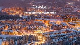  Presentation with usa - Presentation theme enhanced with breckenridge-colorado-usa-town-skyline background and a gray colored foreground