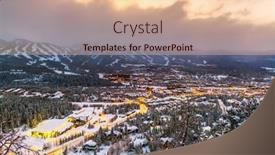  Presentation with columbus ohio usa skyline - Amazing PPT theme having breckenridge-colorado-usa-town-skyline backdrop and a lemonade colored foreground