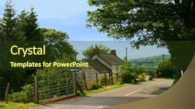  Presentation with cattle - Cool new PPT layouts with brecon beacons national park wales backdrop and a  colored foreground