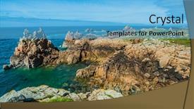  Presentation with island - Slide set consisting of brehat-island-in-brittany-cotes background and a light blue colored foreground