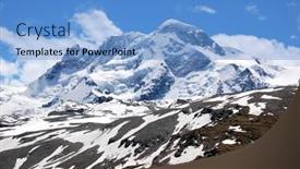  Presentation with alps - Amazing theme having breithorn-peak-in-the-swiss backdrop and a light blue colored foreground