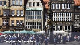  Presentation with regions - Slides enhanced with bremen-germany-june-4-visiting background and a dark gray colored foreground