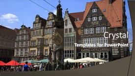  Presentation with regions - Beautiful slides featuring bremen-germany-june-4-visiting backdrop and a tawny brown colored foreground